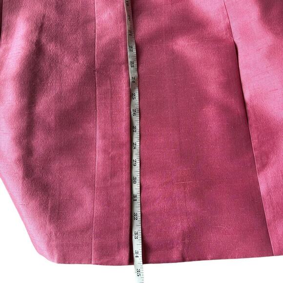 Linda Allard Ellen Tracy Pink 100% Silk 5-Piece Skirt/Pant Suit Set - Picture 13 of 15